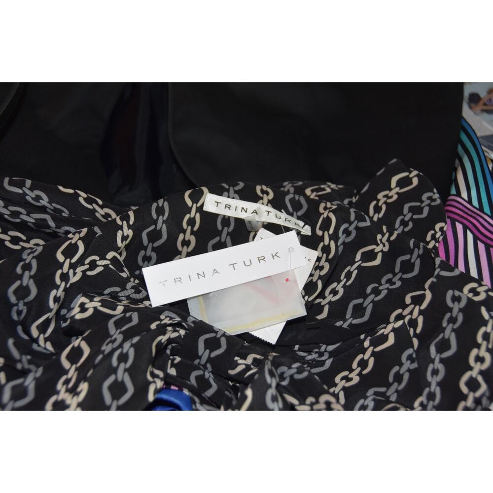 Trina Turk Chain Link Print Designer Business Office Sheath Dress Size 2 NEW!!! - Picture 7 of 7